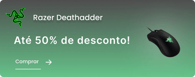 Mouse Razer até 50% de DESCONTO!